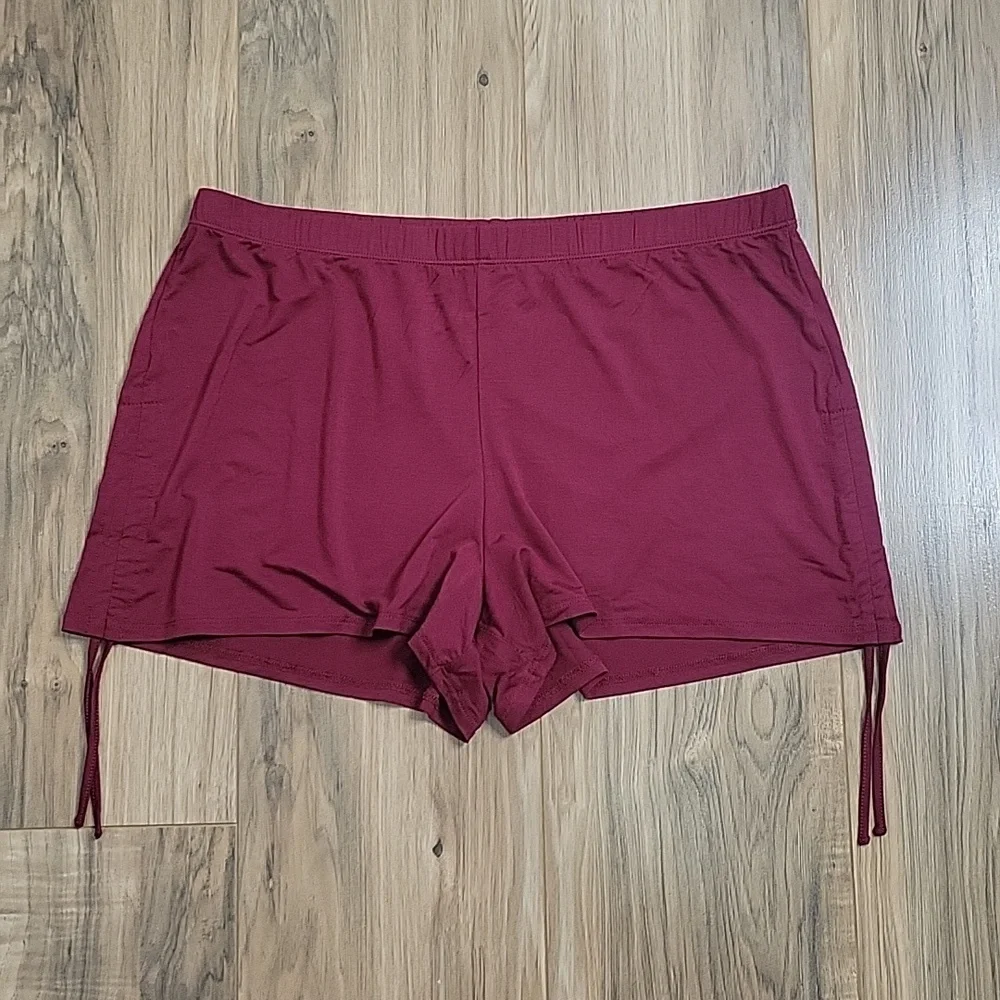 Adore Me Laura Dark Red Pajama Set